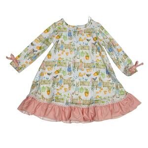 NWT Evie's Closet 12M Funny Bunny Gown